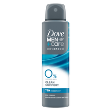 Dove Men+Care Advanced 0% Clean Comfort Deodorant Spray 150 ML