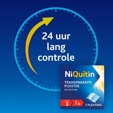 NiQuitin Clear Pleisters 7 mg Stoppen met roken