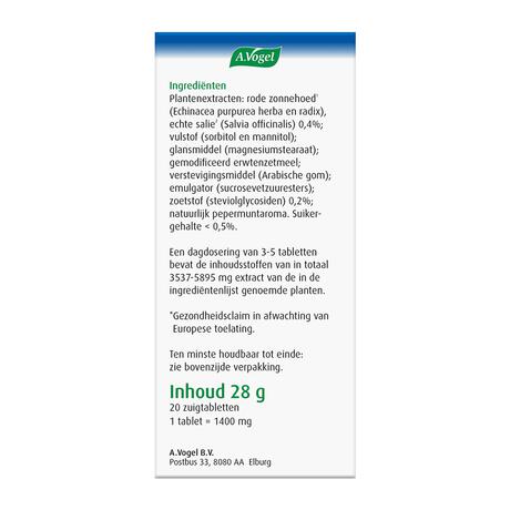 A.Vogel Keeltabletten Verzacht De Keel1,2* Zuigtabletten 20 stuks