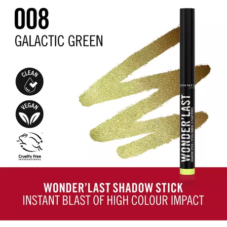 Rimmel London Wonder'last Oogschaduw Stick 008 Galactic Green