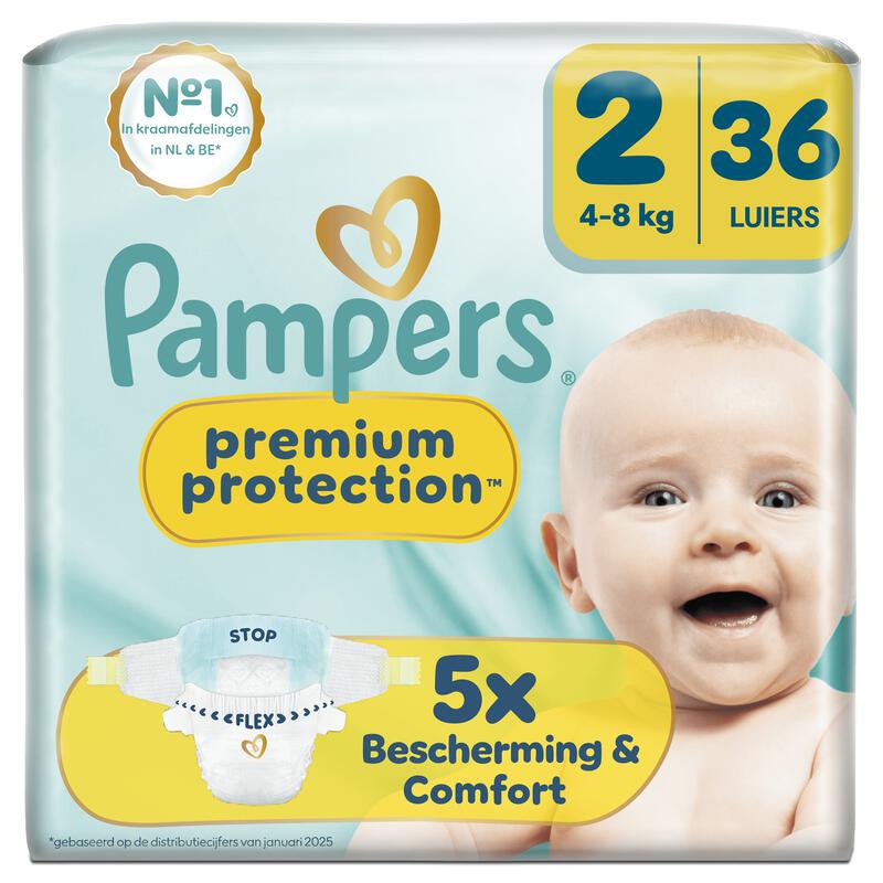 Pampers Premium Protection Luiers Maat 2 4-8 kg 36 stuks