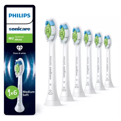 Philips Sonicare Optimal White Opzetborstels Wit HX6066/87 6 stuks