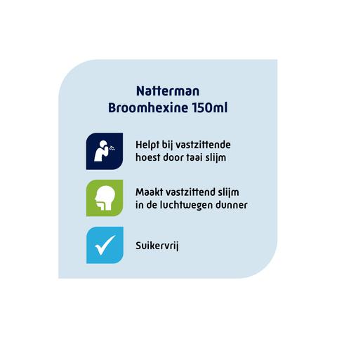 Natterman Broomhexine Extra Sterk 8mg/5ml 150 ML