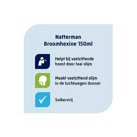 Natterman Broomhexine Extra Sterk 8 MG/5 ML 150 ML