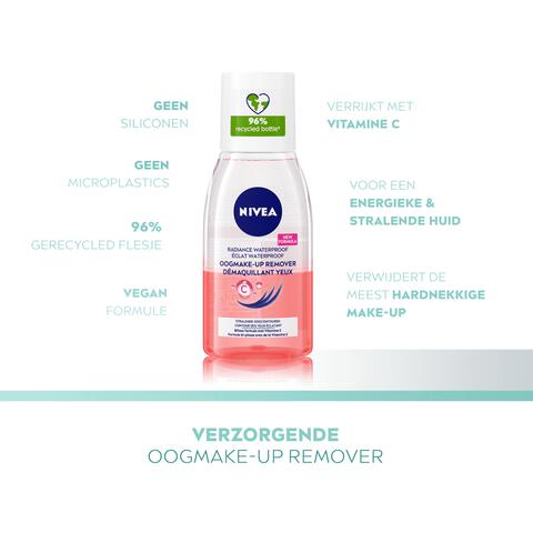 NIVEA Oogmake-up Remover Radiance Waterproof 125 ML