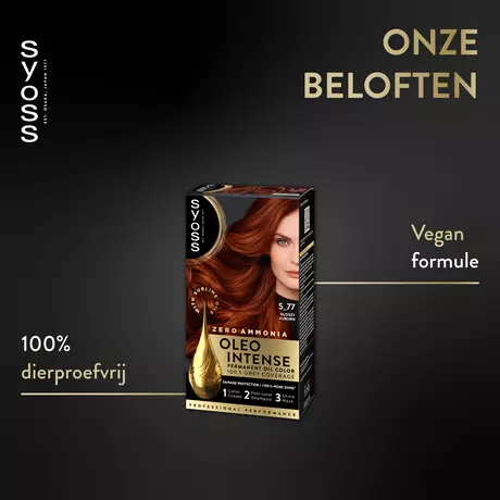 Syoss Oleo Intense Permanente Haarkleuring 5-77 Koperrood