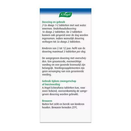 A.Vogel Echinaforce Weerstand1* Tabletten 200 stuks