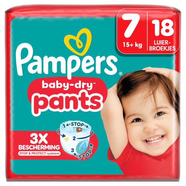 Pampers Baby Dry Pants Luierbroekjes Maat 7 17+ KG 18 stuks