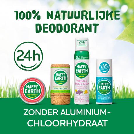Happy Earth 100% Natural Whole Body Lavender Ylang Deodorant Spray 100 ML