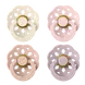 BIBS Boheme Fopspeen Rond Latex Maat 2 Ivory/Blush/Blossom/Lila 4 stuks