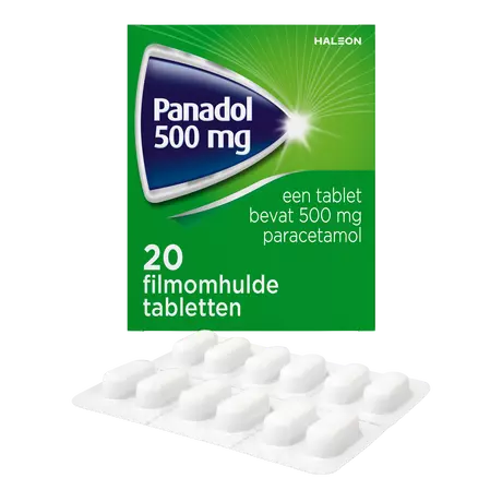 Panadol Paracetamol 500 MG Gladde Tabletten 20 stuks