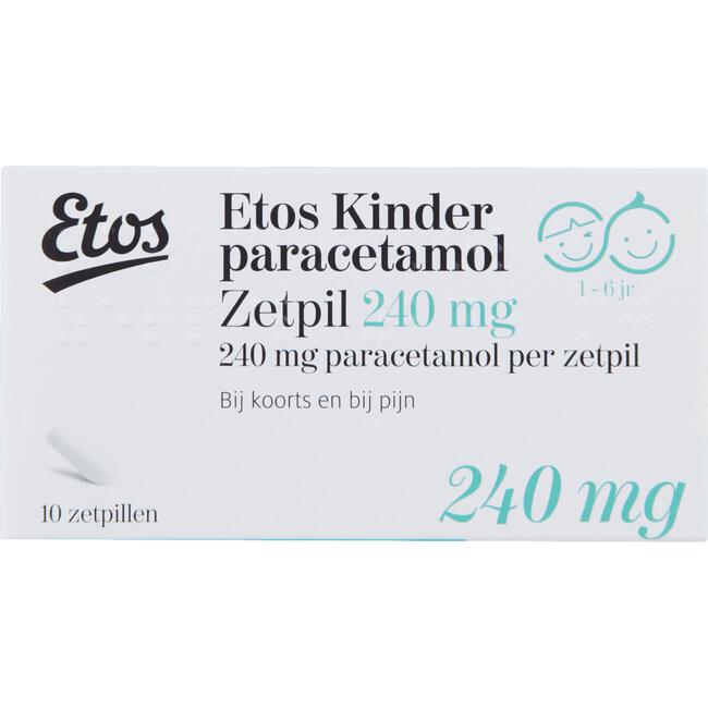 Etos Kinderparacetamol 240 mg Zetpil