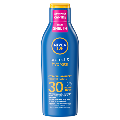 NIVEA SUN Zonnebrand Protect & Hydrate Zonnemelk SPF30 200 ML