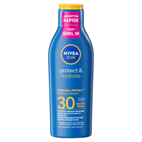 NIVEA SUN Zonnebrand Protect & Hydrate Zonnemelk SPF30 200 ML