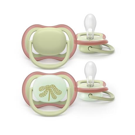 Philips Avent Fopspeen Ultra Air Day and Night 6-18M SCF087/18 2 stuks