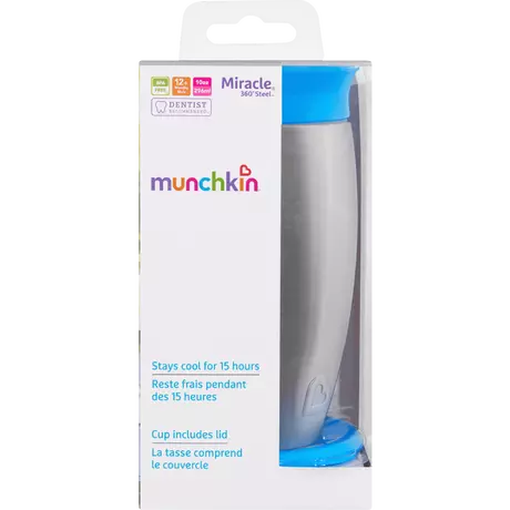 Munchkin Miracle 360° Stainless Steel Anti-Lek Drinkbeker Assorti