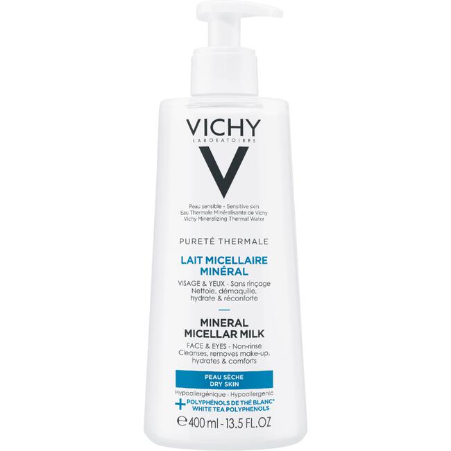 Vichy Pureté Thermale Micellaire Reinigingsmelk Droge Huid 400 ML