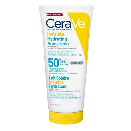 CeraVe Onzichtbare Hydraterende Zonnebrandcrème SPF50 177 ML 177