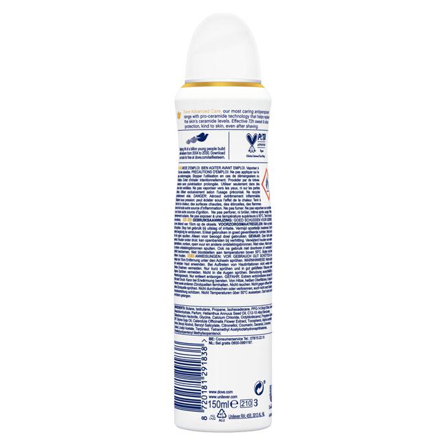 Dove Advanced Care Soft Feel Anti-Transpirant Deodorant Spray 150 ML