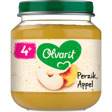 Olvarit Potje Perzik Appel 4+ maanden 125 GR