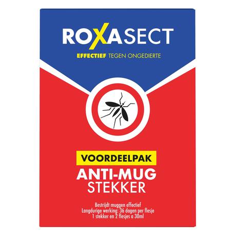 Roxasect Muggenstekker Actieverpakking Incl. 2 navullingen