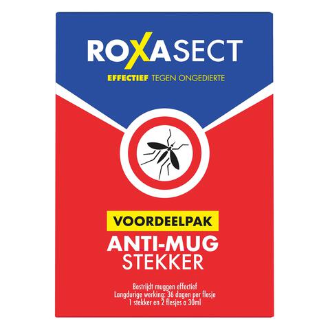 Roxasect Muggenstekker Actieverpakking Incl. 2 navullingen