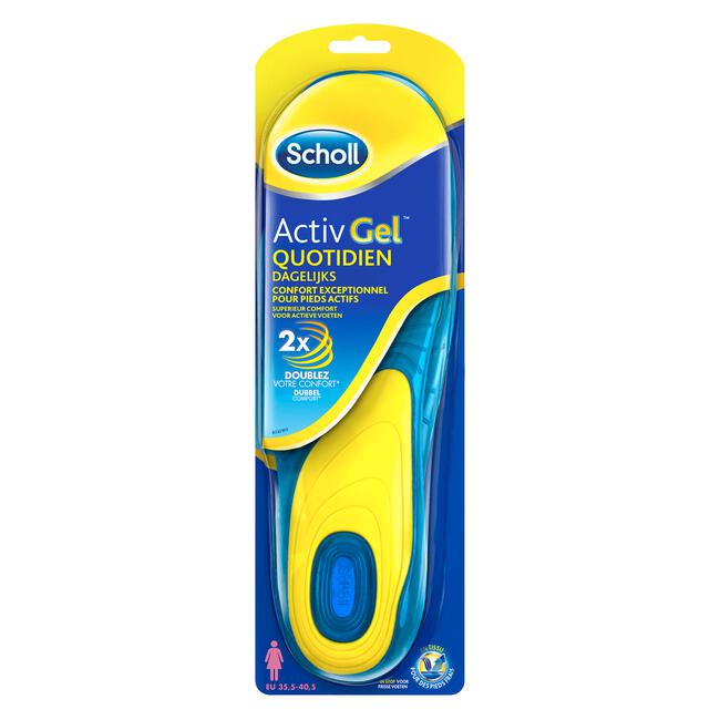 Scholl Inlegzolen Gel Activ Everyday Vrouw paar 1 EA | Etos