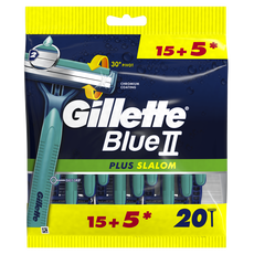Gillette Blue2 Plus Slalom Wegwerpmesjes 20 Stuks