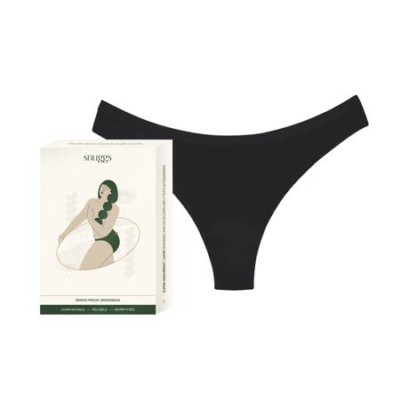 Snuggs period underwear Brazilian light black S