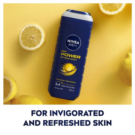 NIVEA MEN Power Fresh 3-In-1 Douchegel & Shampoo 250 ML