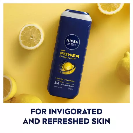 NIVEA MEN Power Fresh 3-In-1 Douchegel & Shampoo 250 ML