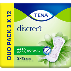 TENA Discreet Normal Verbanden Duopack 2x12 stuks
