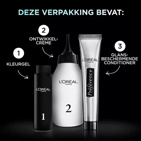 L'Oréal Paris Préférence Vivids Permanente Haarverf 9.11 Smokey Grey
