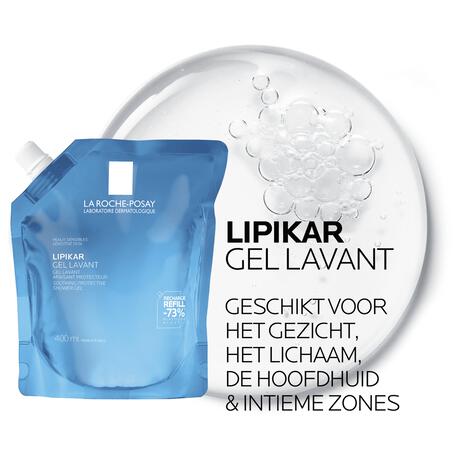 La Roche-Posay Lipikar Wasgel Gevoelige Huid Navulling 400 ML
