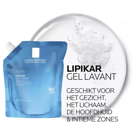 La Roche-Posay Lipikar Wasgel Gevoelige Huid Navulling 400 ML