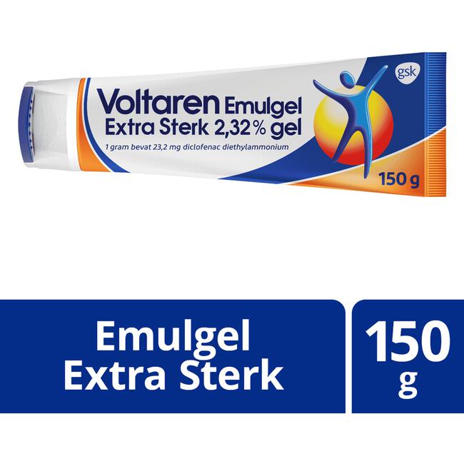 Voltaren Emulgel Extra Sterk 2,32% (Diclofenac) Bij Gewrichtspijn In Knie En Vinger 150 GR