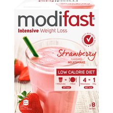 Modifast Intensive Weight Loss Milkshake Strawberry 8 zakjes
