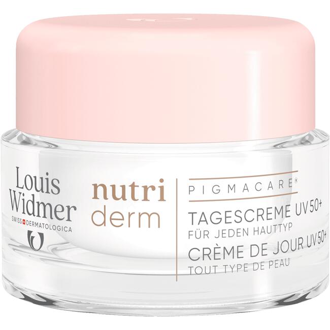 Louis Widmer nutriderm Pigmacare Dagcrème UV 50+ Zonder Parfum 50 ML