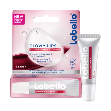 Labello Glowy Lips Hyaluron Berry Glanzende Lippenbalsem SPF30