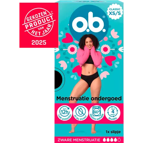 o.b.® Herbruikbaar Menstruatie Ondergoed Maat XS/S