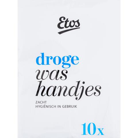 Etos Droge Washandjes 10 stuks