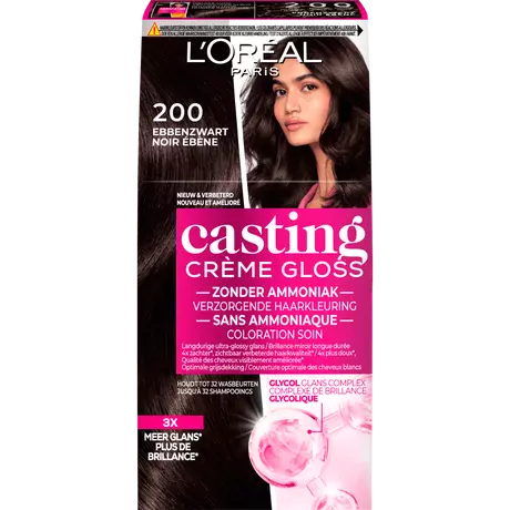 L'Oréal Paris Casting Crème Gloss Haarverf 200 Midnight Chocolate Zwart