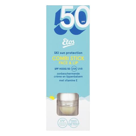 Etos Ski Zonbescherming Combi Stick 2-in-1 Face en Lip SPF50+ 20 ML