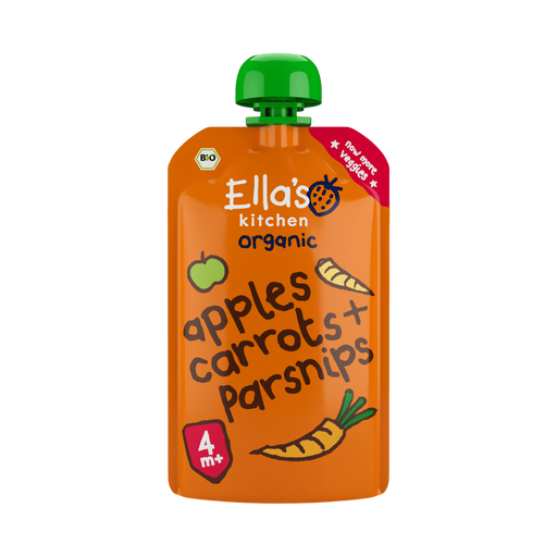 Ella's Kitchen Bio Knijpfruit Wortel Appel Pastinaak 4+ Maanden 120 gram