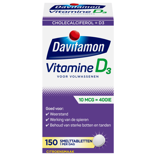 Davitamon Vitamine D3 Smelttabletten 150 stuks