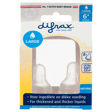 Difrax Flesspeen Natural Large 3+ Maanden