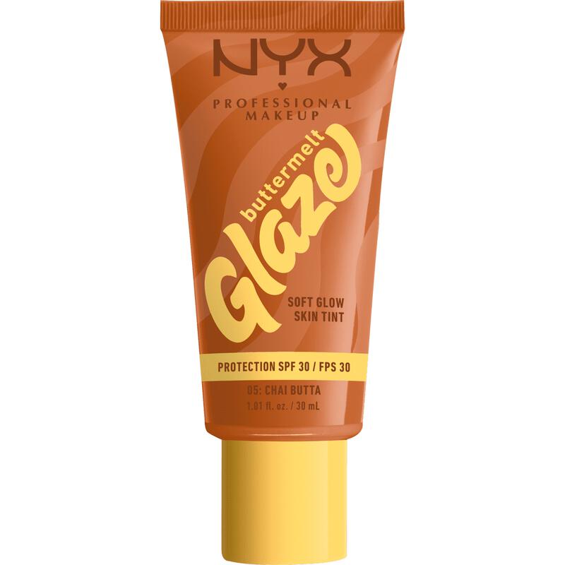 NYX Professional Makeup Buttermelt Glaze Skin Tint SPF30 5 Chai Butta
