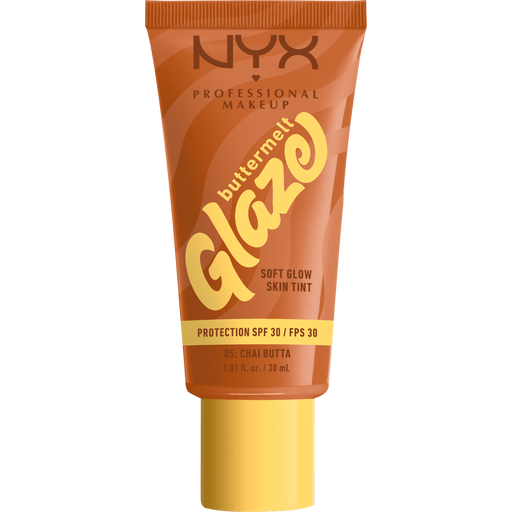 NYX Professional Makeup Buttermelt Glaze Skin Tint SPF30 5 Chai Butta