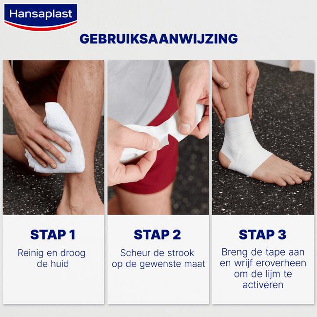 Hansaplast Sport Stevige Sporttape Breed 3,75 CM x 10 M