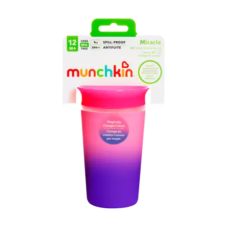 Munchkin Miracle 360° Color Changing Anti-Lek Drinkbeker Roze